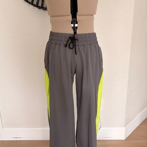 Five Dancewear Gray and Neon Yellow Track Pants